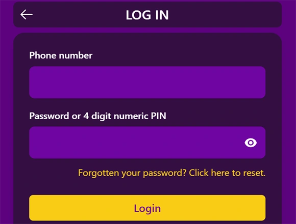 BongoBongo Bet Kenya login interface with casino games